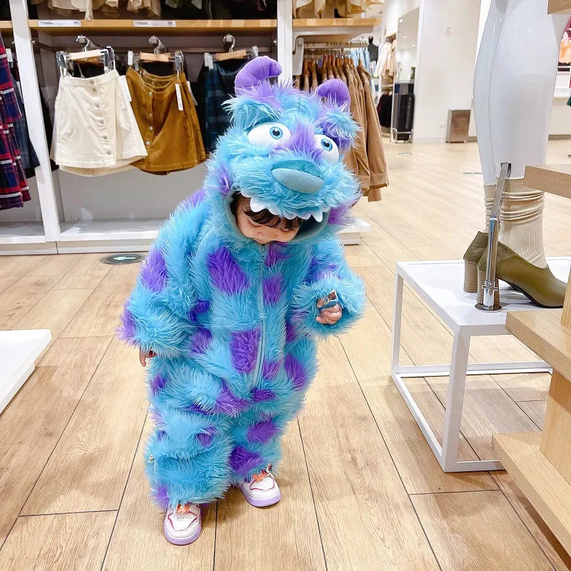 Schattig Dieren Baby Jumpsuit met Capuchon en Rits