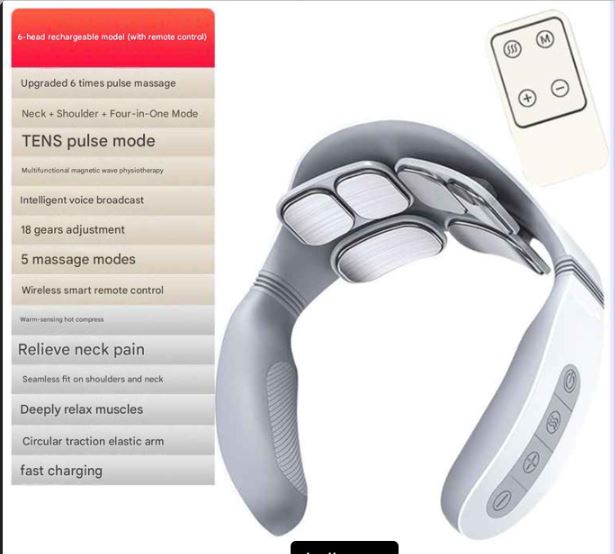 Draadloze Nekmassager – 4D Shiatsu Cervicale Massager