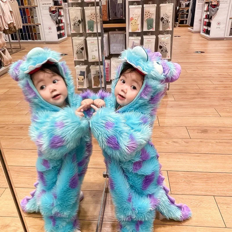 Schattig Dieren Baby Jumpsuit met Capuchon en Rits