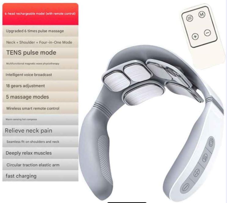 Draadloze Nekmassager – 4D Shiatsu Cervicale Massager