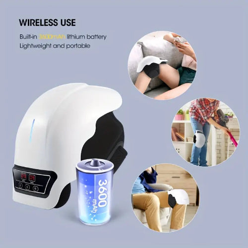 Elektrische Kniemassager met Warmte en Vibratie