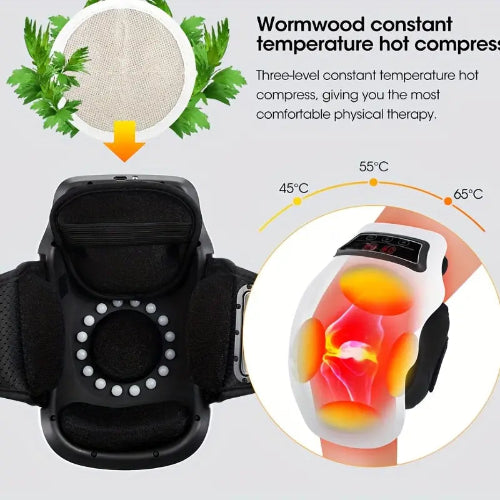 Elektrische Kniemassager met Warmte en Vibratie