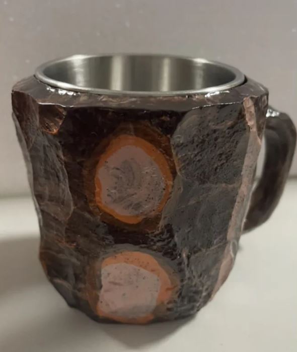 Tasses à café en résine 400 ml avec poignées en forme de cristal minéral, élégantes tasses imitation cristal minéral pour la maison, le bureau, cadeau de Noël, gadgets de cuisine